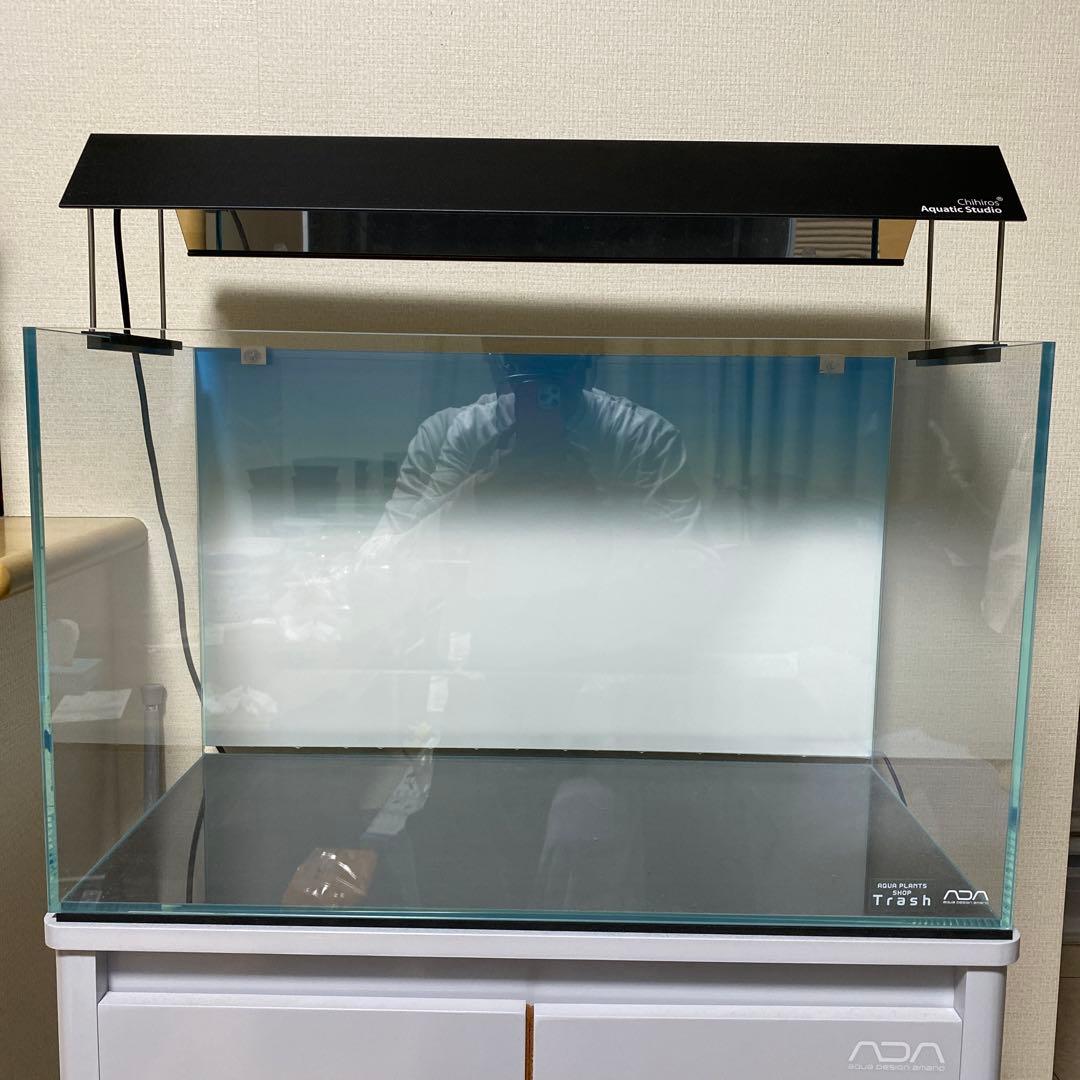 ADAキューブガーデン60 RGBライト ライトスクリーン 水槽台セット