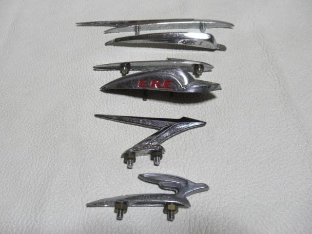 極希少 美品 昭和30年頃◆日本の自転車 金属製 マスコットエンブレム 合計6個