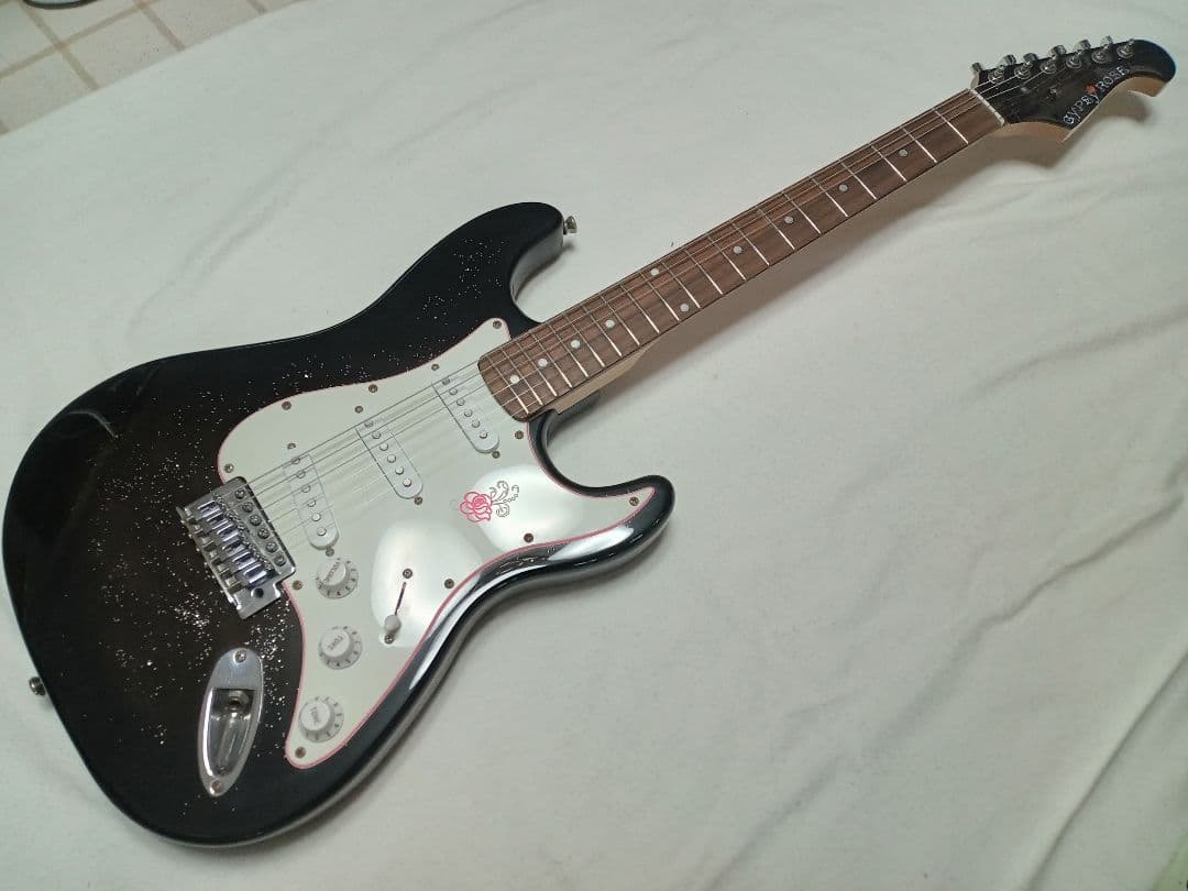 Gypsy Rose ストラトキャスター　ブラックラメ　 付属品多数付き