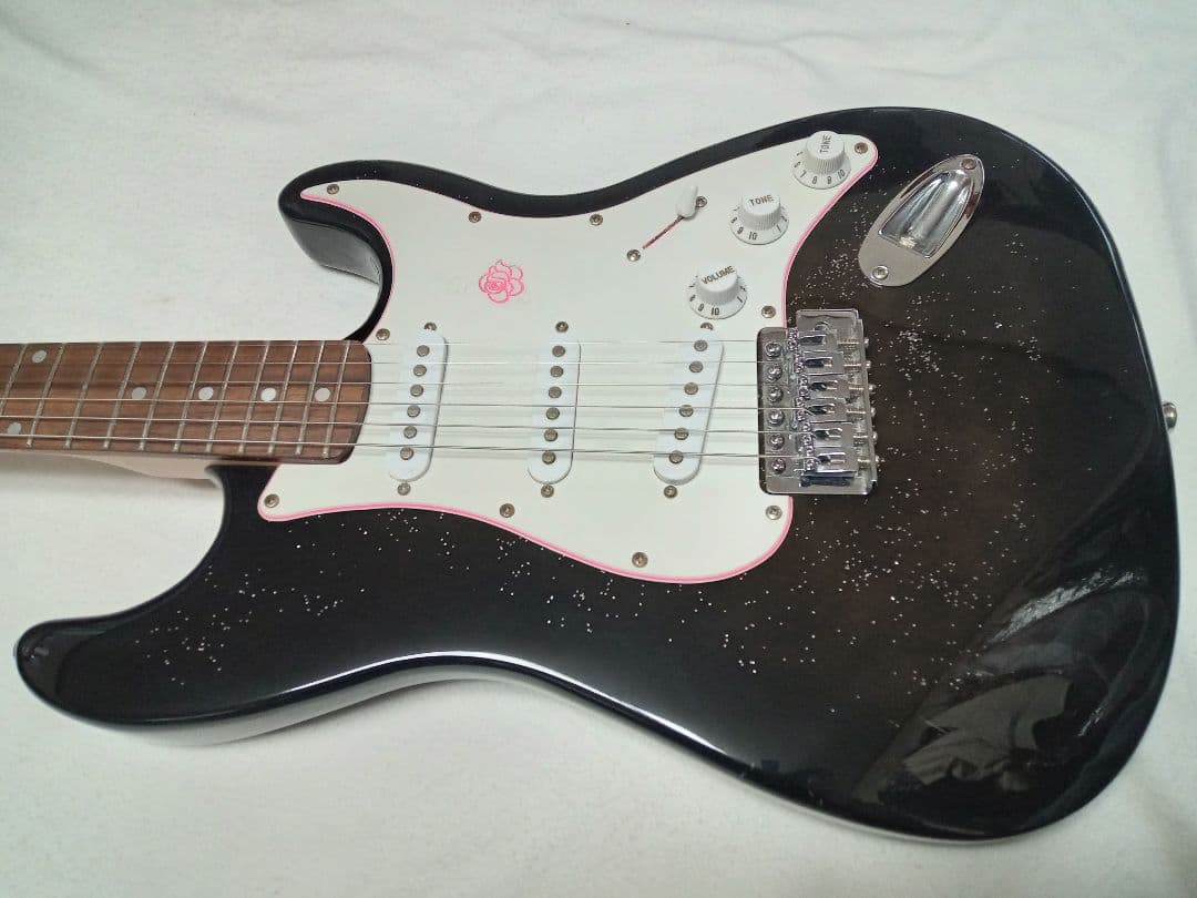 Gypsy Rose ストラトキャスター　ブラックラメ　 付属品多数付き