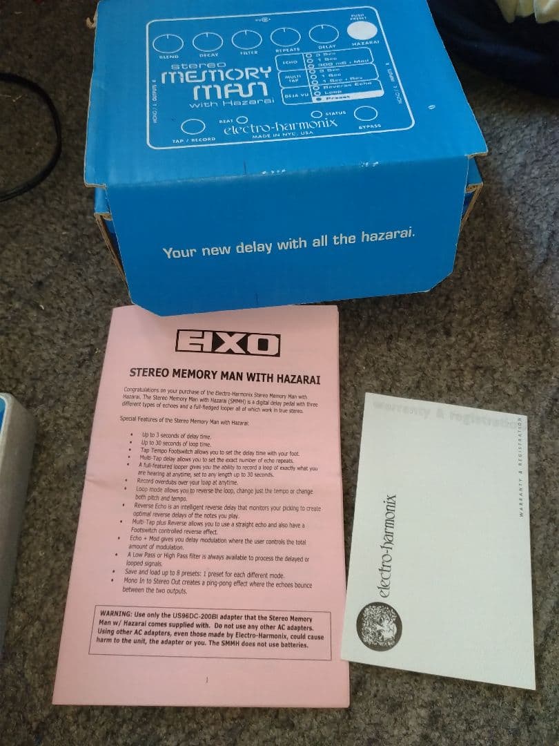 ギター Electro-Harmonix Stereo Memory Man with