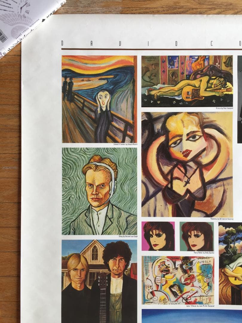 ポスター カレンダー MUSICIAN 1993~1995年頃 珍品