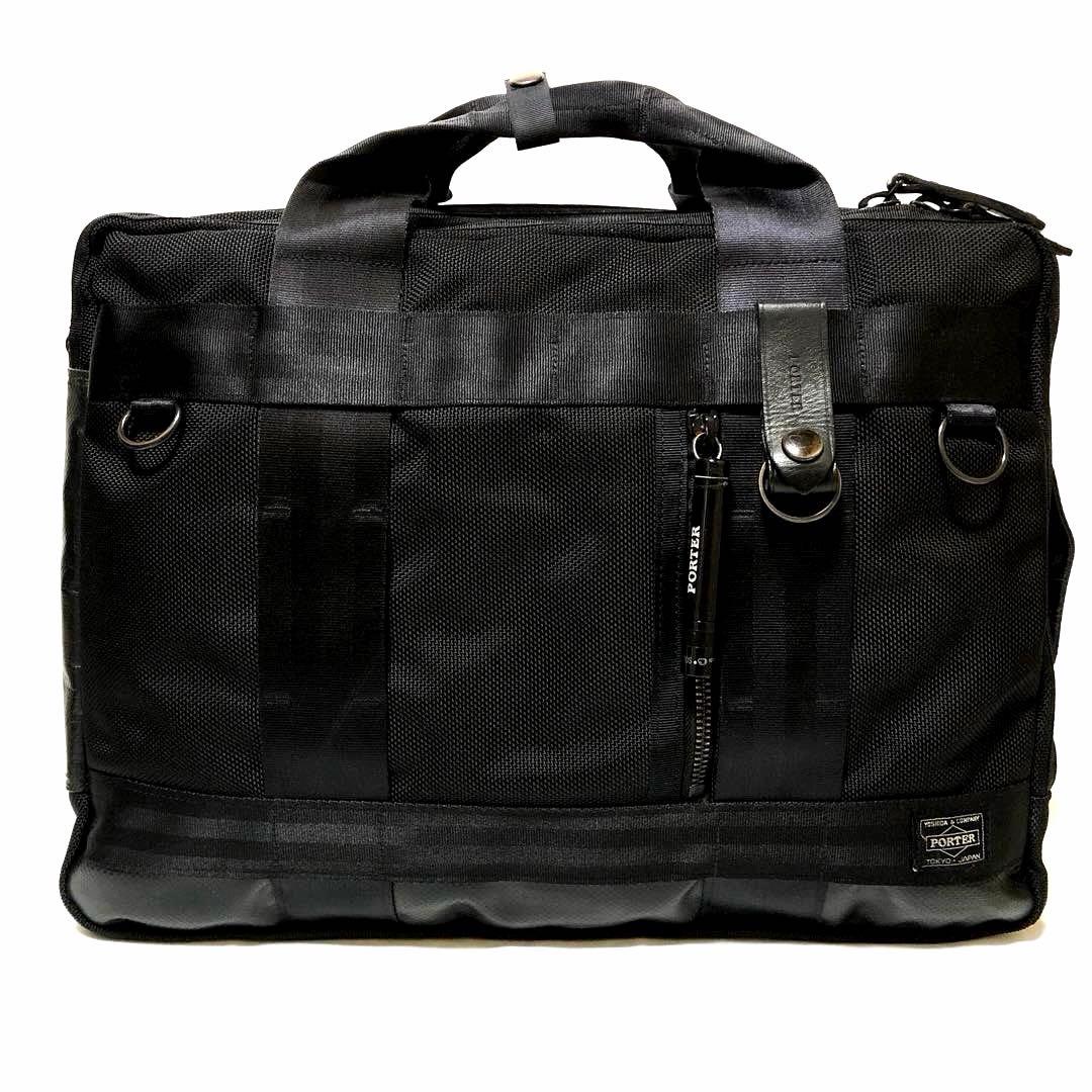 美品✨ポーター ヒート ビジネスバッグ 3way 2層 A4可 マグライト 黒