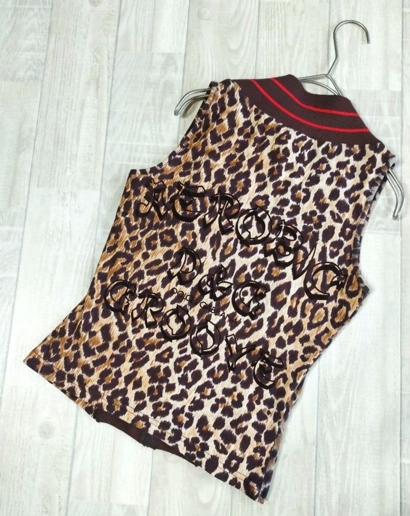 D&Gドルチェ&ガッバーナ 90's タンクトップ レオパード バックロゴ 美品