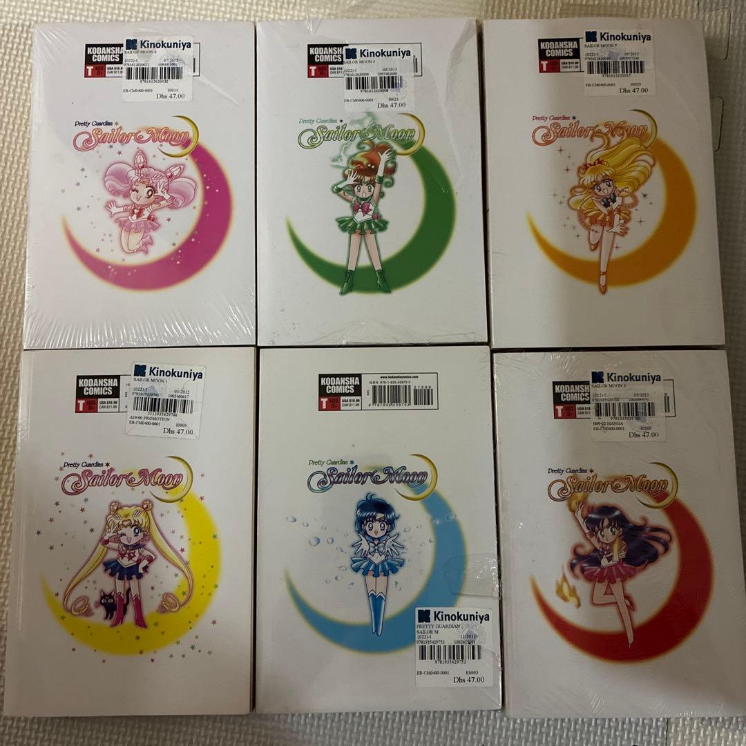 【激レア:美品】英語版 セーラームーン 漫画1-6巻セット