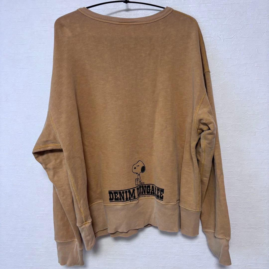 デニムダンガリー　スヌーピートレーナー