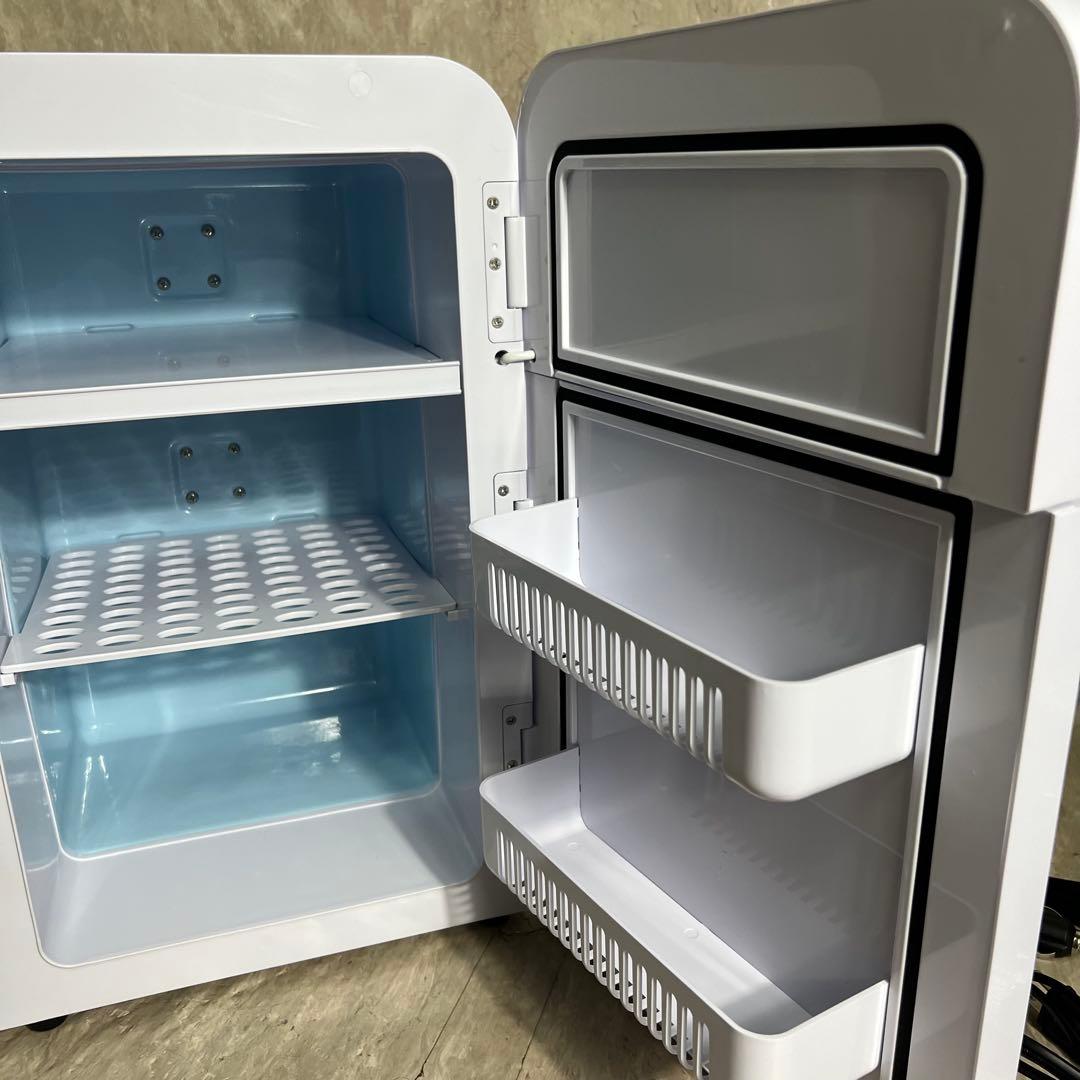 極美品 冷蔵庫 冷温庫 車載冷蔵庫 22L ポータブル 車中泊 2ドア キャンプ