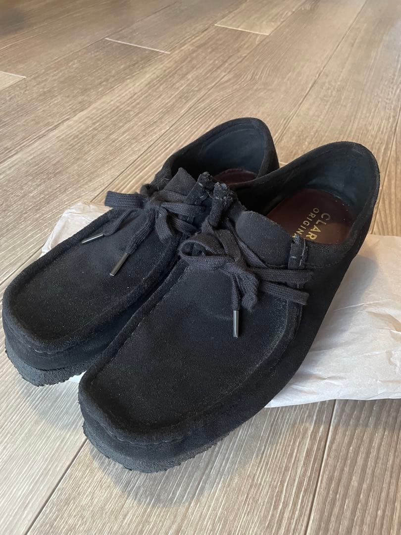 クラークス ワラビー ブラック スエード　43