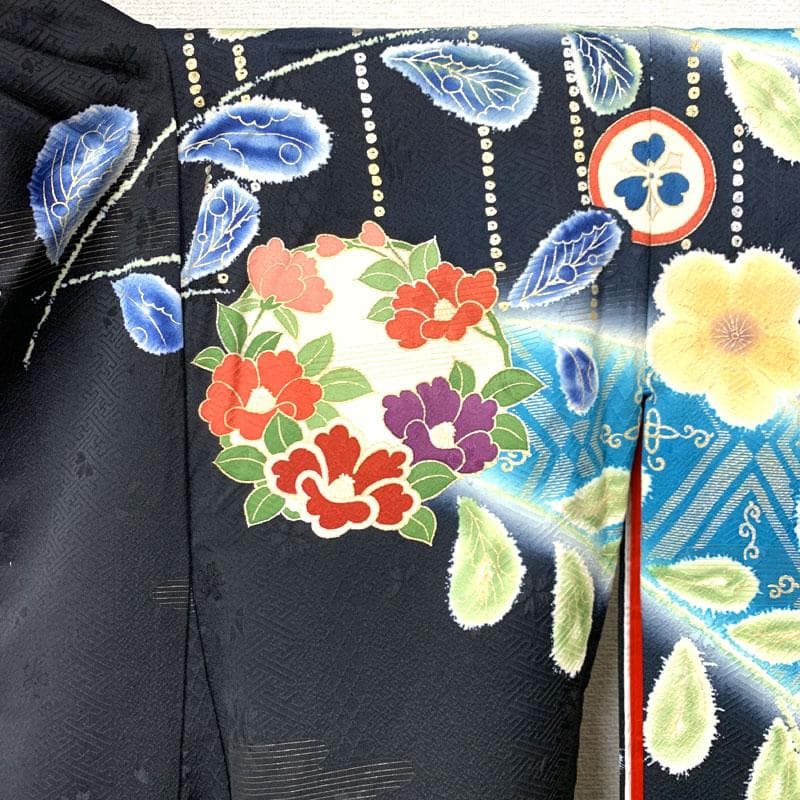 511w6〇引き振袖 金駒刺繍 金彩 地紋 花 掛下〇美品 結婚式 舞台衣装