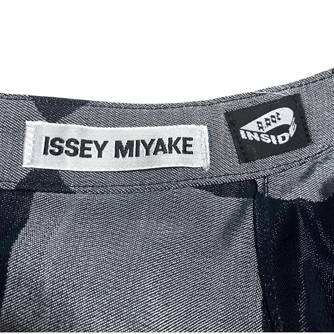 【美品✨希少】イッセイミヤケ　ロングジレ　ベスト　ノースリーブジャケット