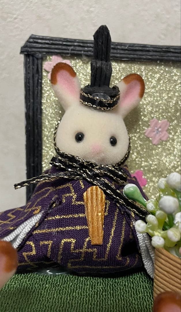 雛人形 二段飾り シルバニア赤ちゃん ケース入り