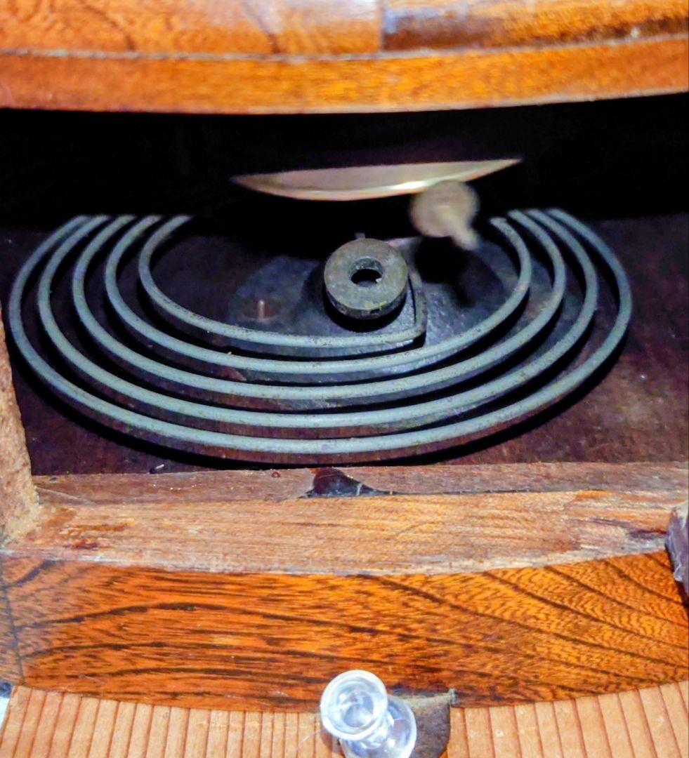 〈完動・美品〉精工舎①　十二吋グレシャム丸型ゼンマイ振り子時計