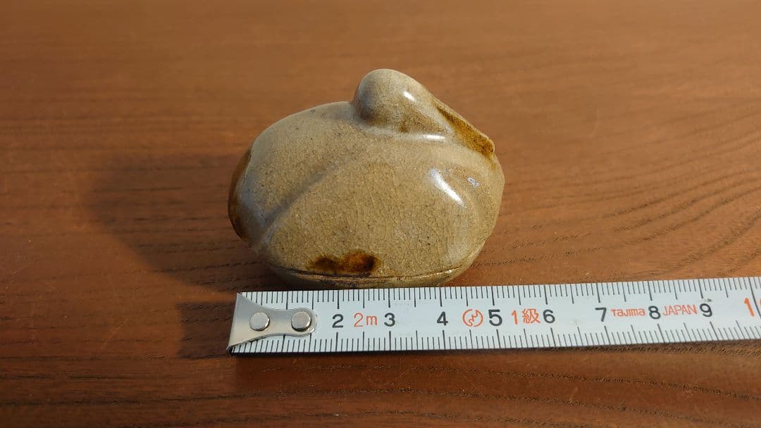 京焼　白磁　香合　鶴香合　茶道具　アンティーク香合　江戸期　古美術 　１客