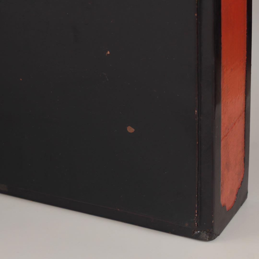黒/朱 古い 二段重 漆器 古美術 古道具 アンティーク