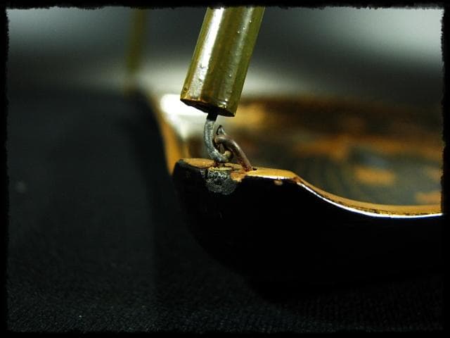 時代物 網魚蒔絵手付盆 菓子器 茶道具 c522