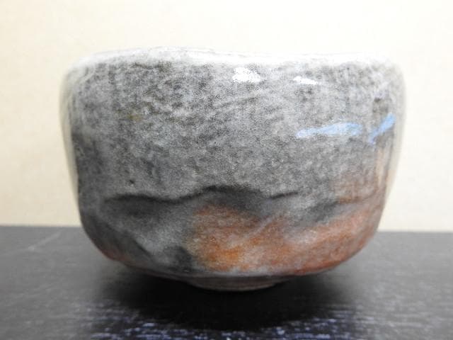 小川長楽　赤茶碗　共箱　MA１５４