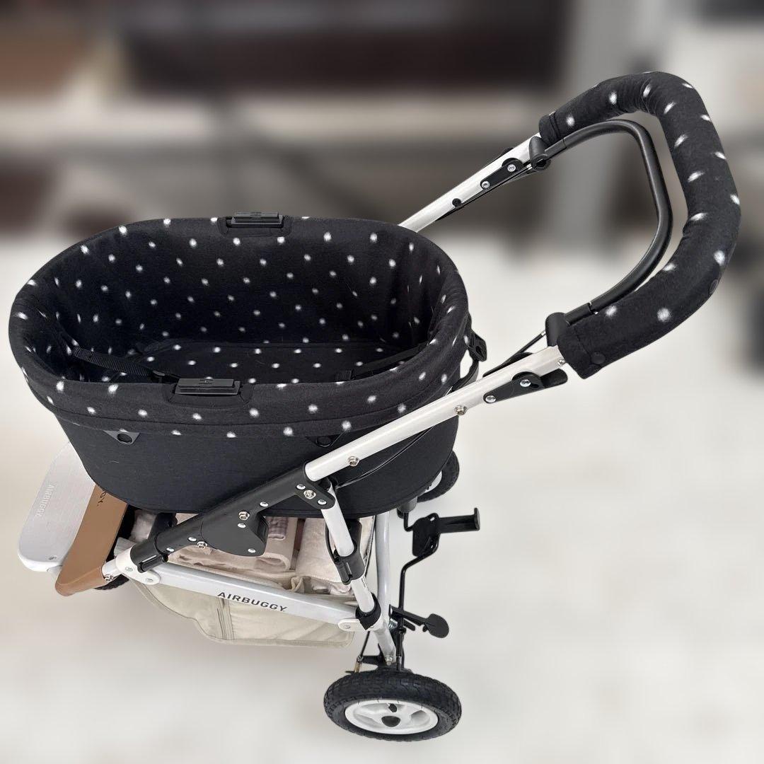 エアバギートーム3 コットカバー(レギュラーサイズ)柔らかいフリース黒2点セット