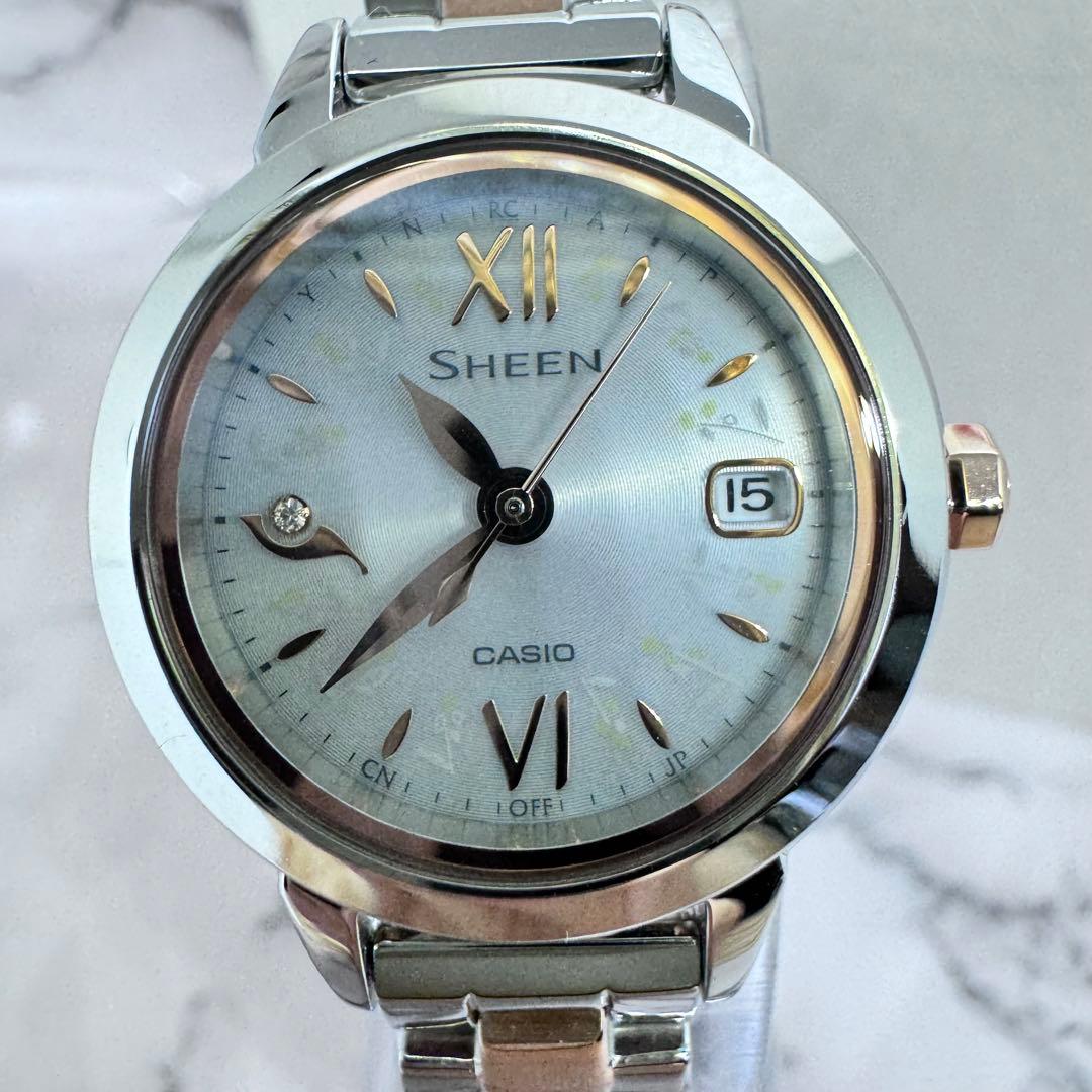 【極美品】 CASIO SHEEN Natural Garden 電波ソーラー