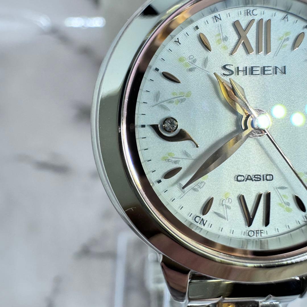 【極美品】 CASIO SHEEN Natural Garden 電波ソーラー