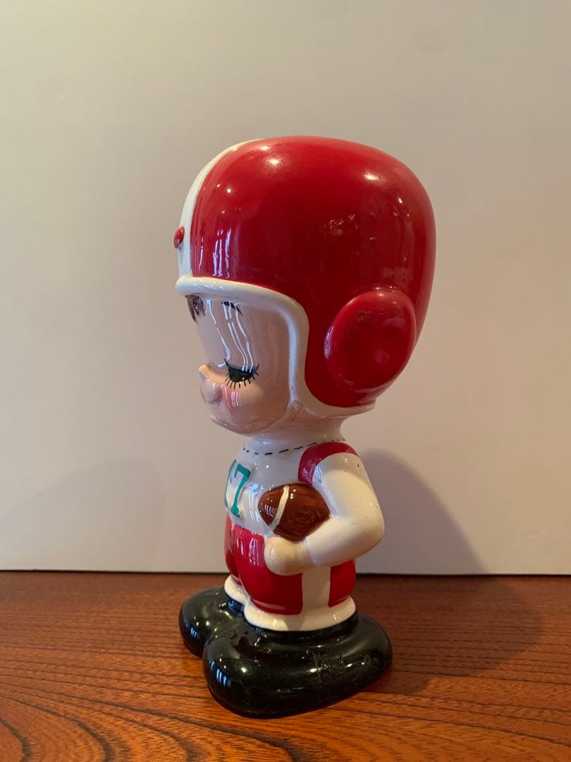 内藤ルネ　アメフト　貯金箱　陶器