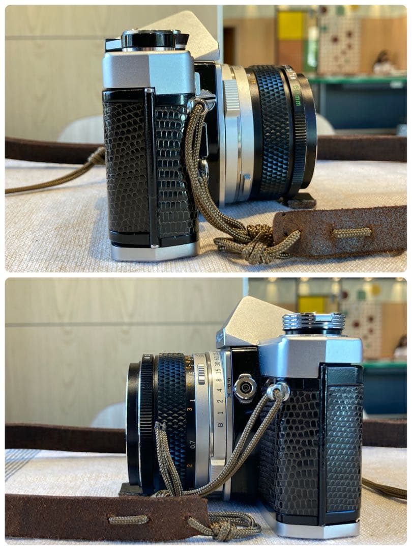 ★完動品＊美品＊初期保証★OM-1 &レンズf1.4★リザード・オリーブブラック