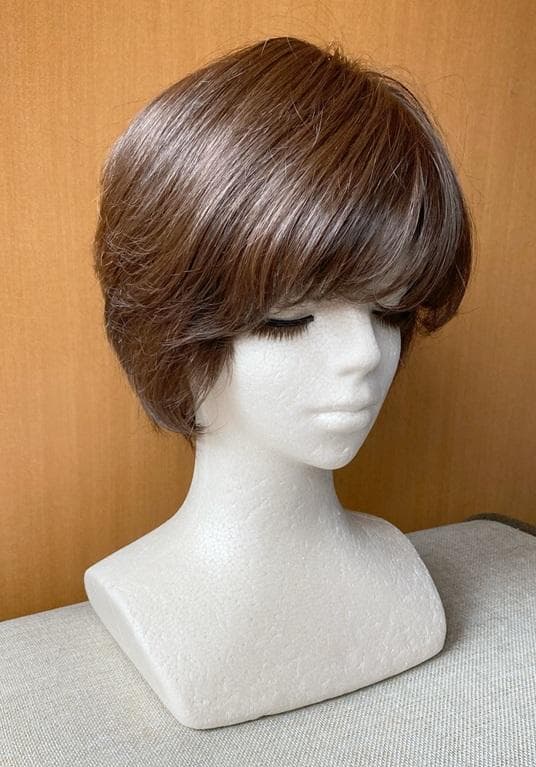もんちゃん　マダムヒロコ　ハンドメイド　人毛MIX　ビューティフルショート