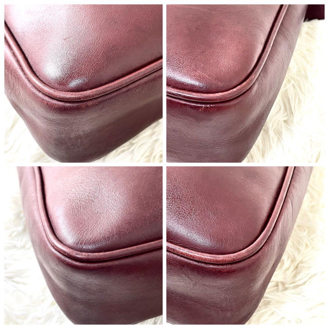 カルティエ　Cartier ショルダーバッグ　マストライン　ボルドー　ゴールド