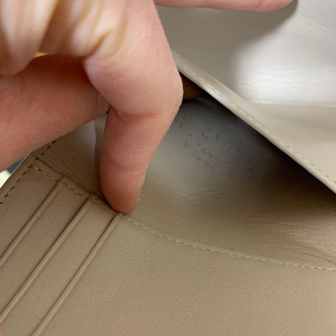 LOEWE ロエベ　三つ折り財布　ベージュ アナグラム