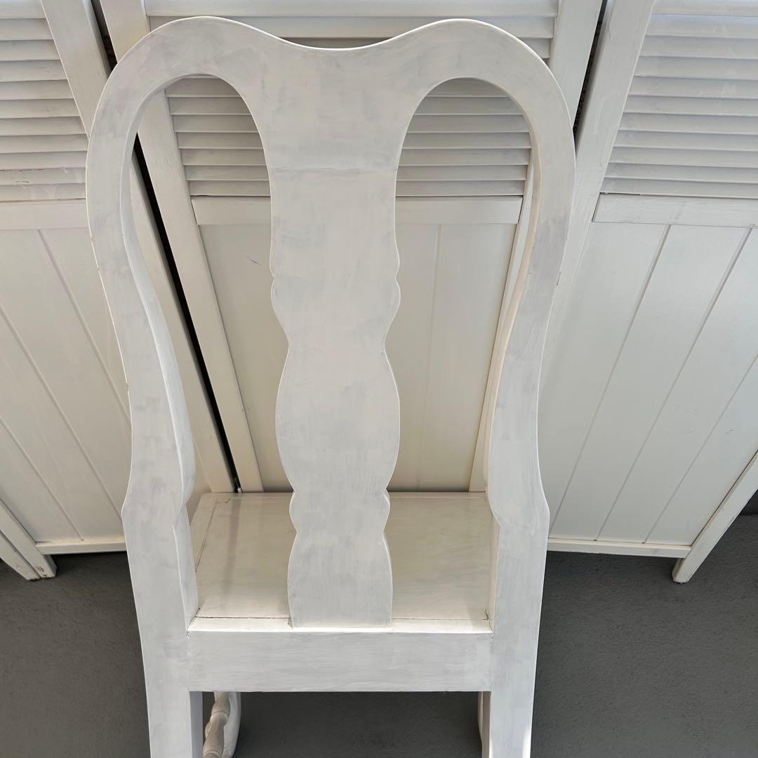 ロココ調　猫脚　ホワイト　チェア