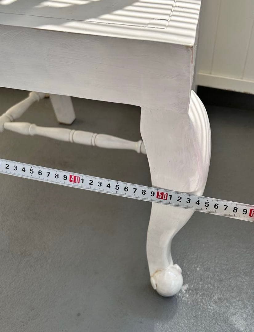 ロココ調　猫脚　ホワイト　チェア