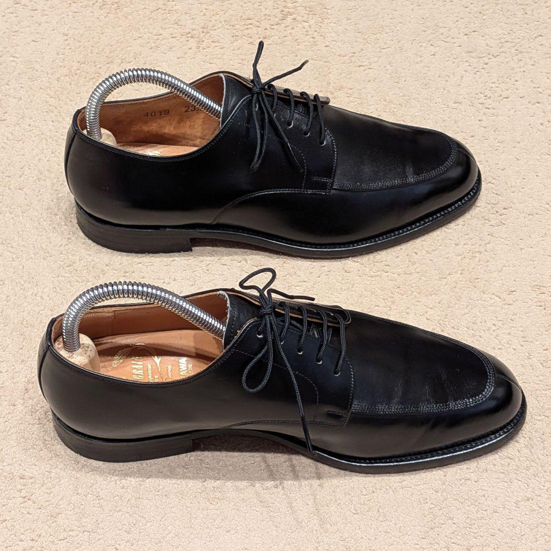 【美品】SCOTCH GRAIN 4019/4E/幅広 Uチップ 23.5 黒