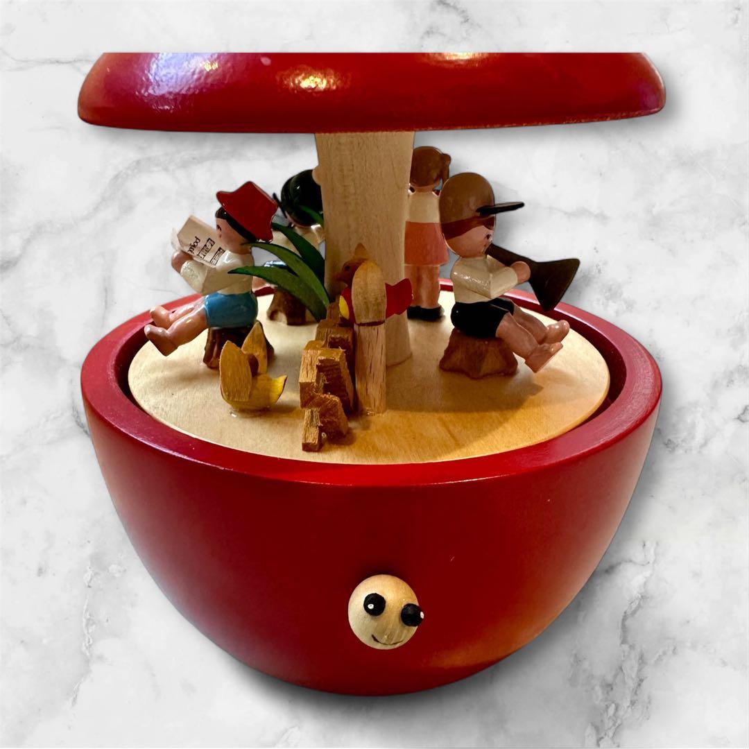 リンゴ　オルゴール ザイフェン　エルツ山地　ドイツ　リヒャルト　グレーザー工房