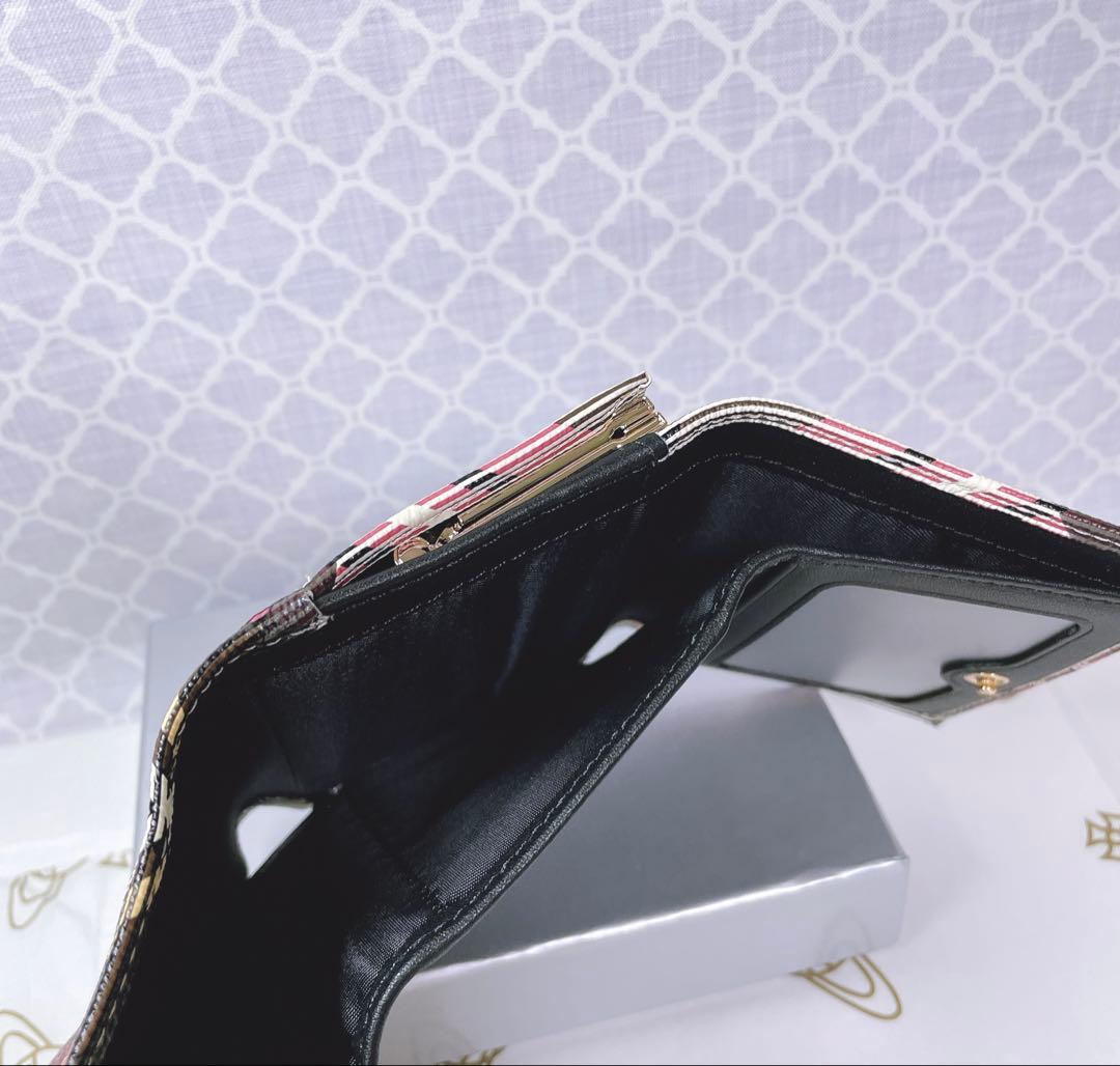 【可愛すぎ♡新品】可愛い ヴィヴィアン・ウエストウッド 三折り財布 チェック