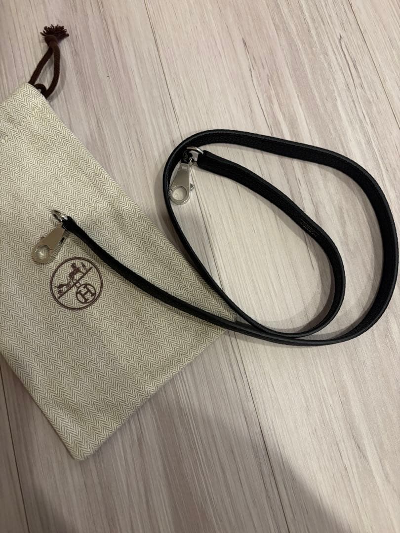 F*K様 エルメス ショルダーストラップ ブラック ケリー ボリード シルバー金