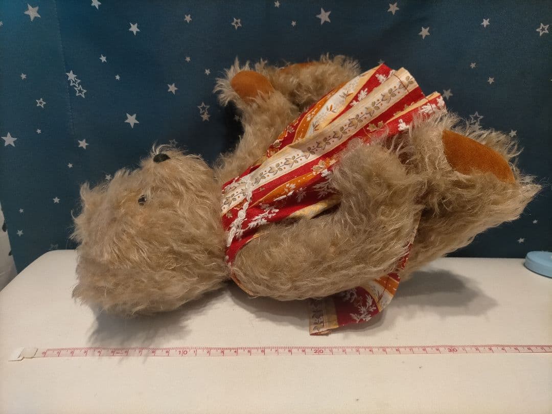 3 8/6 ハンドメイド　テディベア　くま　MARJAN ぬいぐるみ　人形