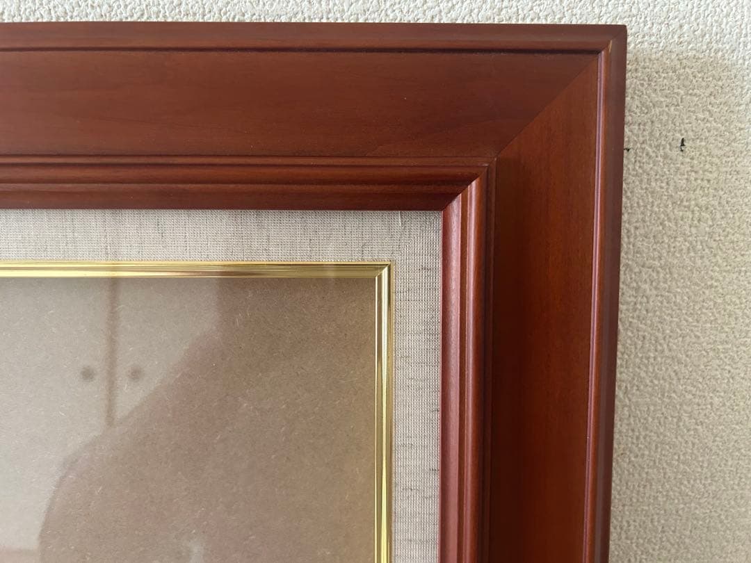 木製油彩額縁2点