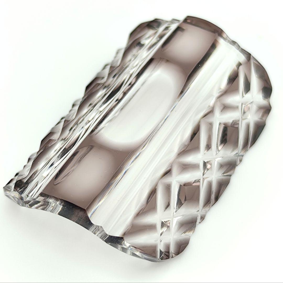 ★美品★島津薩摩ガラス工芸 薩摩切子 箸置（切子、江戸切子、薩摩切子）