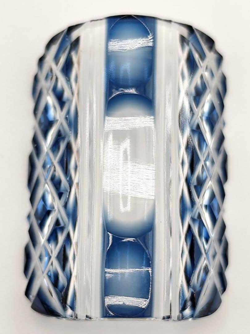 ★美品★島津薩摩ガラス工芸 薩摩切子 箸置（切子、江戸切子、薩摩切子）