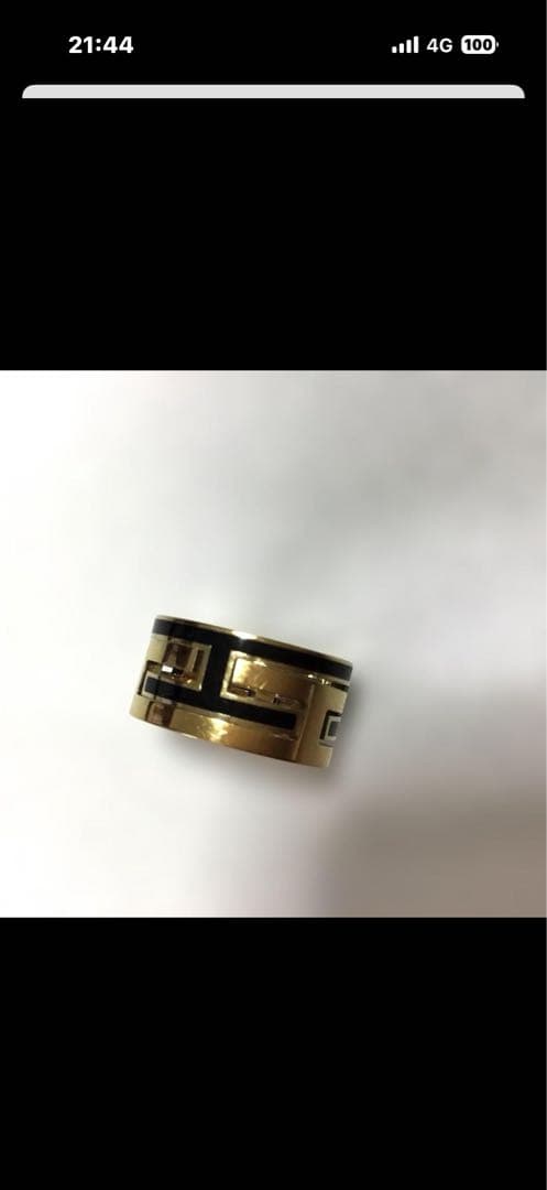 HERMESムーブアッシュゴールドリング美品