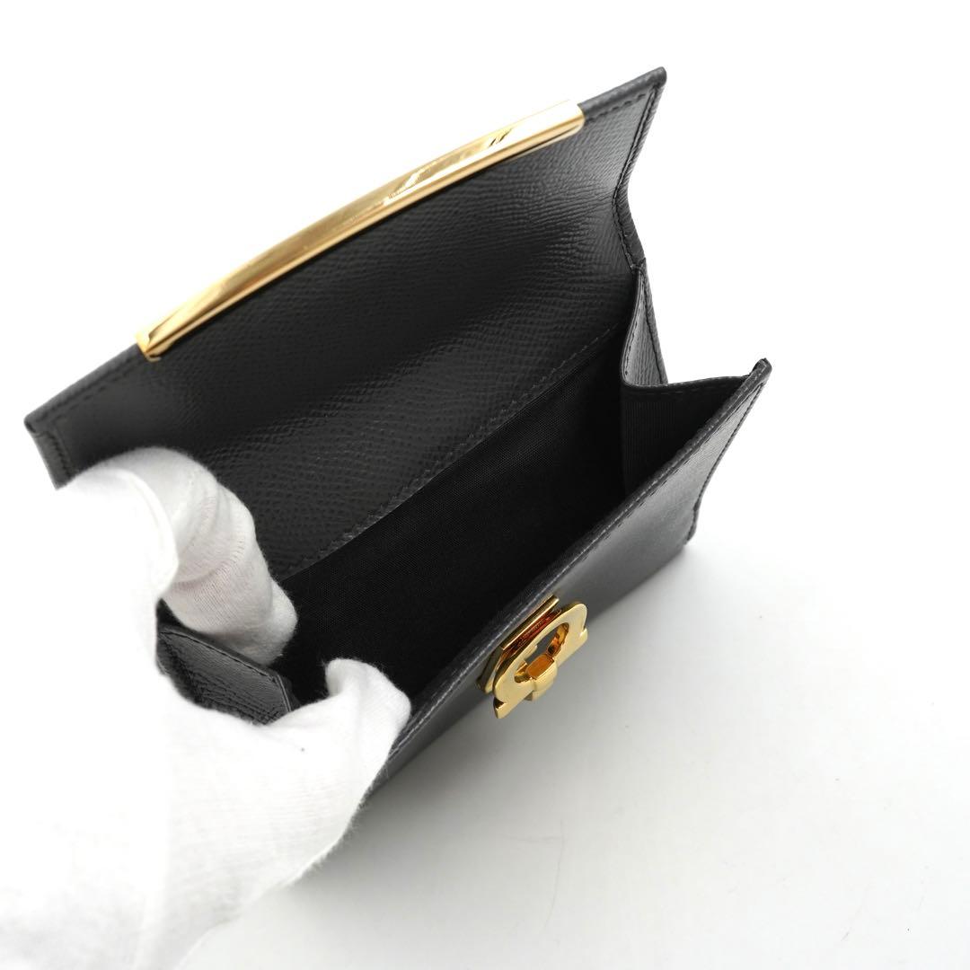 ✨新品未使用・箱付✨　Ferragamo ミニ財布　ガンチーニクロジャー　グレー