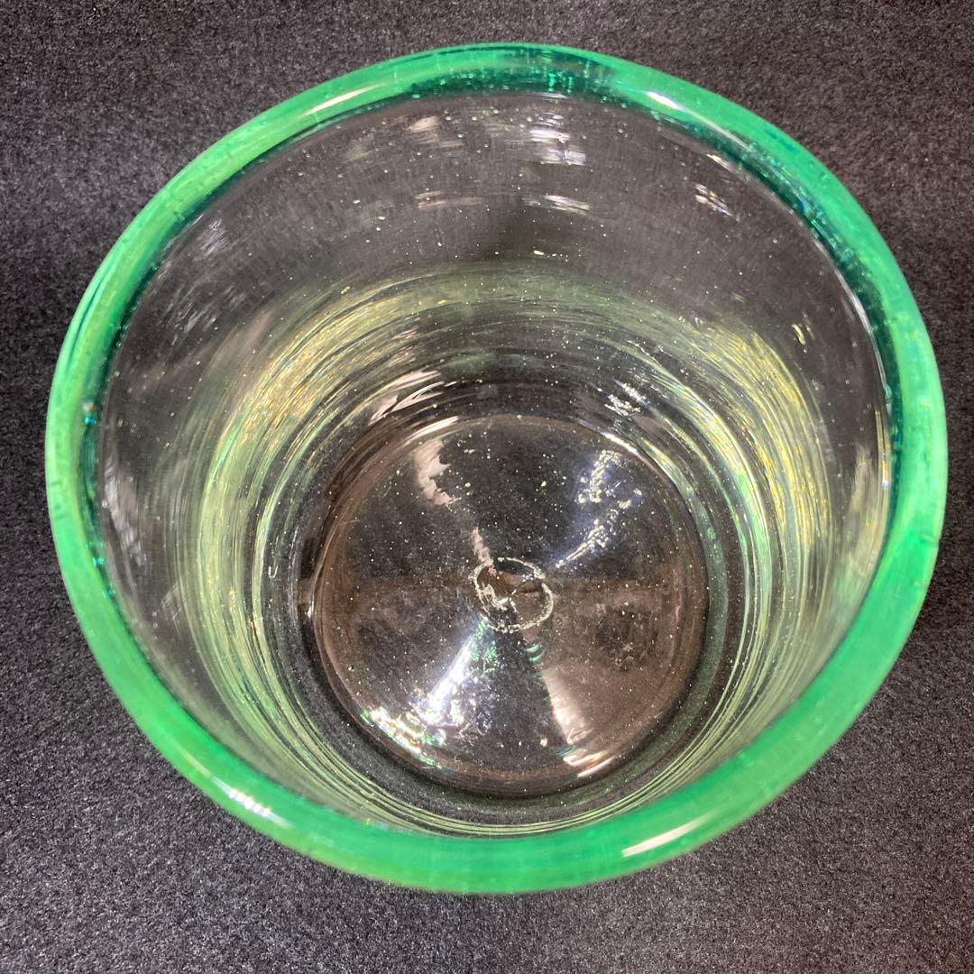 倉敷ガラス 小谷眞三 小谷真三 ポット 蓋物 吹きガラス 気泡