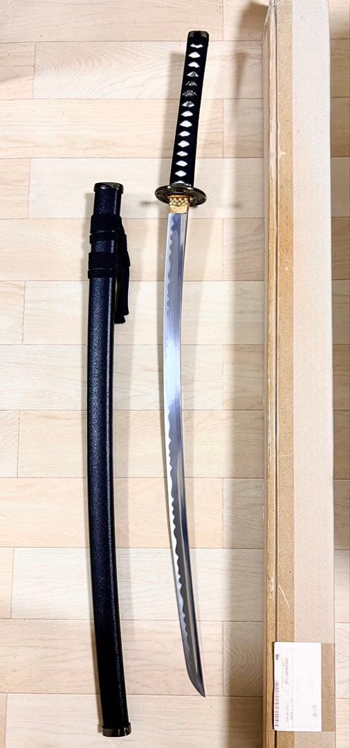 しのびや 模造刀 アルミ刀身 黒石目鞘 大刀