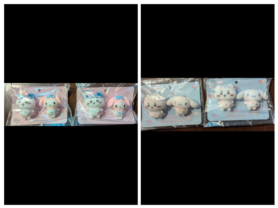 ちいかわサンリオコラボブローチ ハチワレ　マイメロディー　シナモンロール