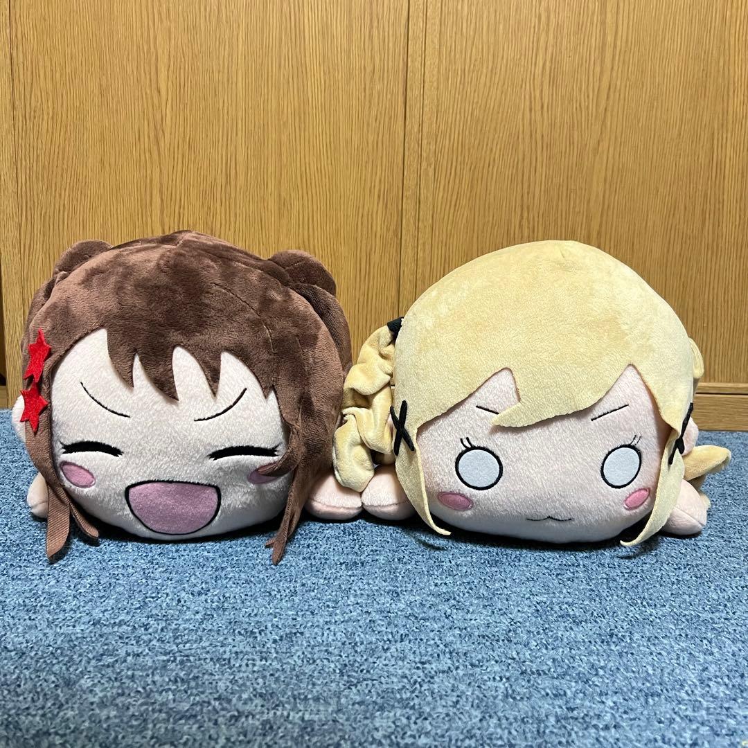 バンドリ　メガジャンボ寝そべりぬいぐるみ　戸山香澄　市ヶ谷有咲　セット