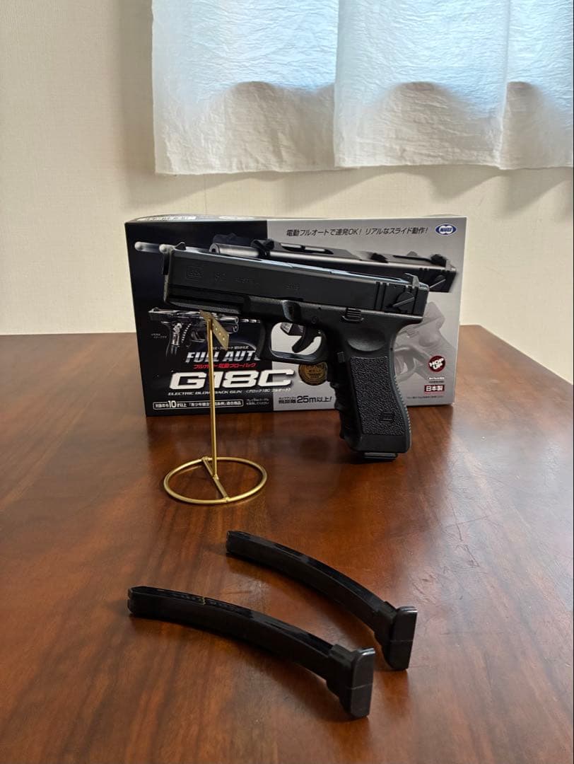 美品　東京マルイ　カスタム品　グロックG18C Glock 強化ピニオン　マガ2