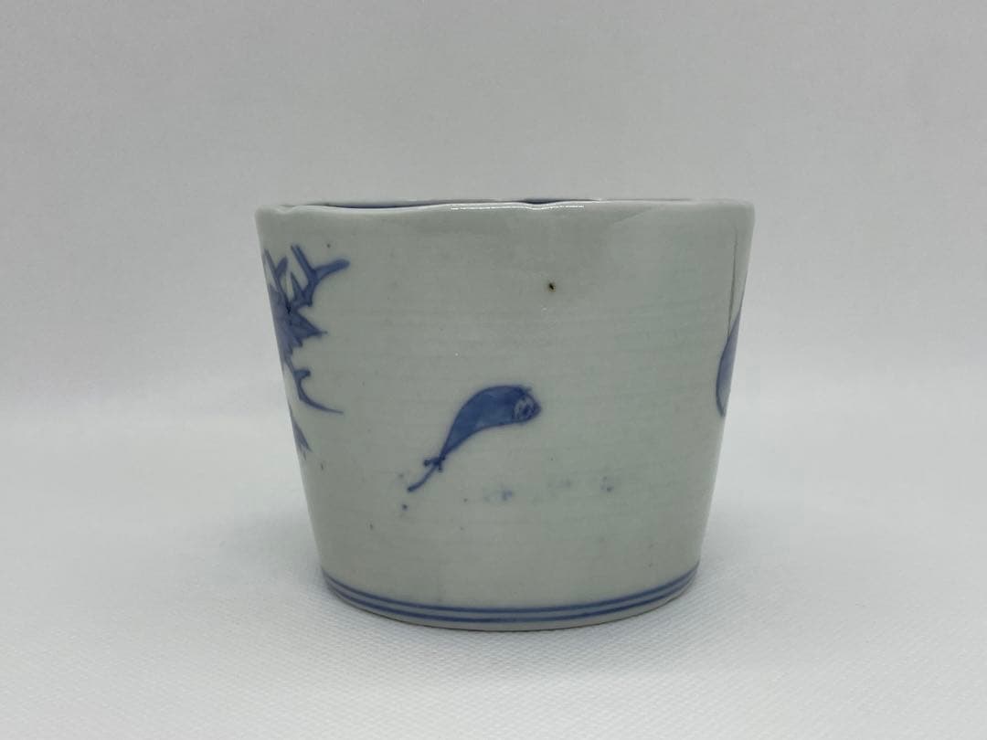 【和食器】古伊万里　栗染付蕎麦猪口　向付　酒器酒盃