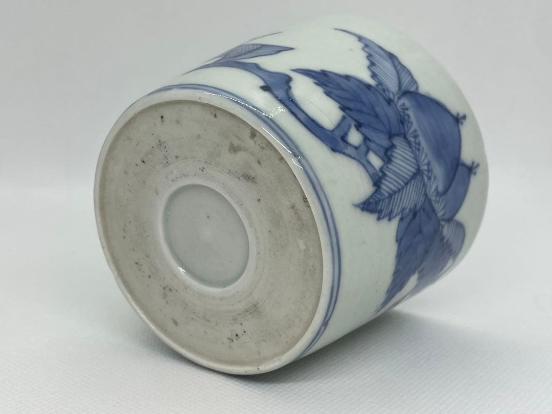 【和食器】古伊万里　栗染付蕎麦猪口　向付　酒器酒盃