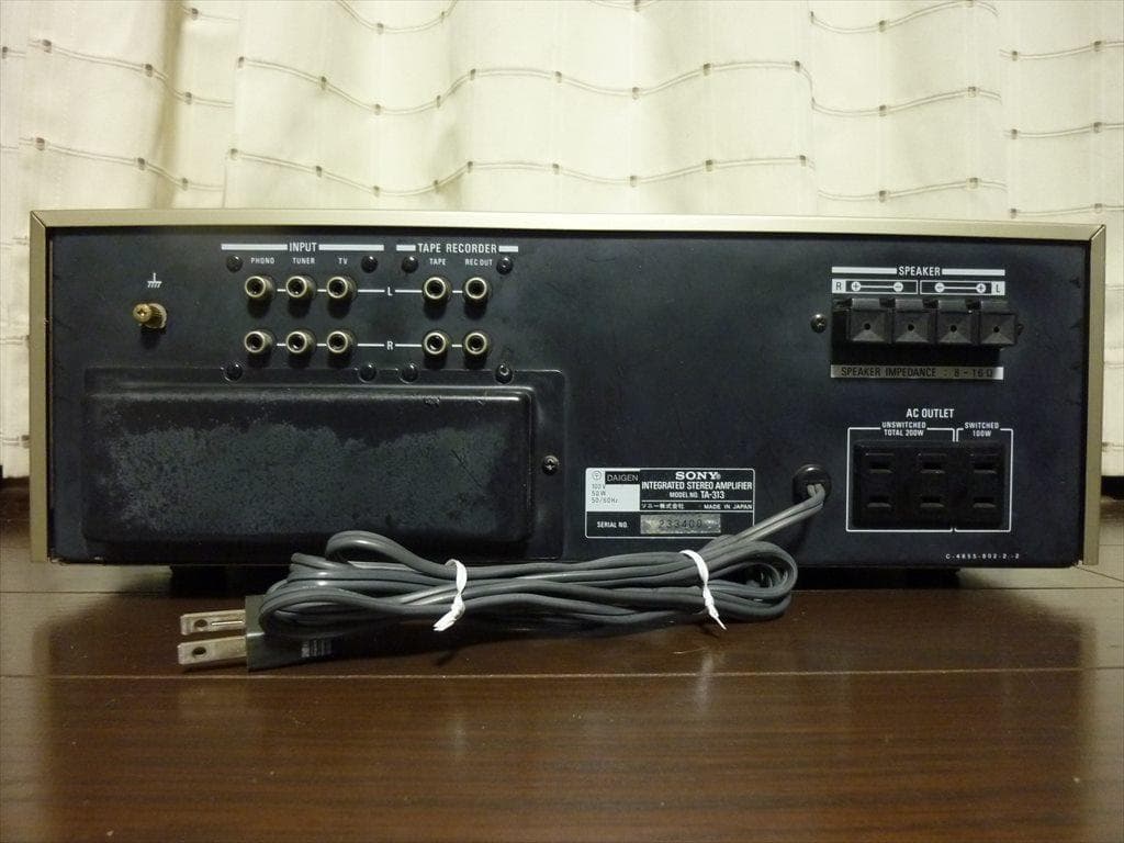 SONY ソニー プリメインアンプ TA-313 修理済 全機能動作 美品