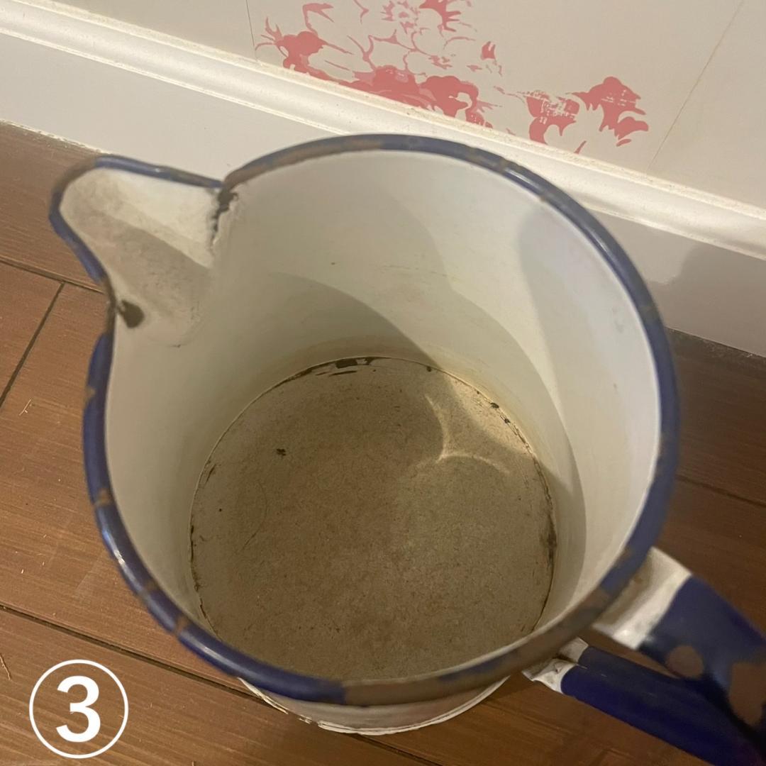 イギリスアンティーク ホーロー ジャグ 3個 ブロカント 蚤の市 ヴィンテージ