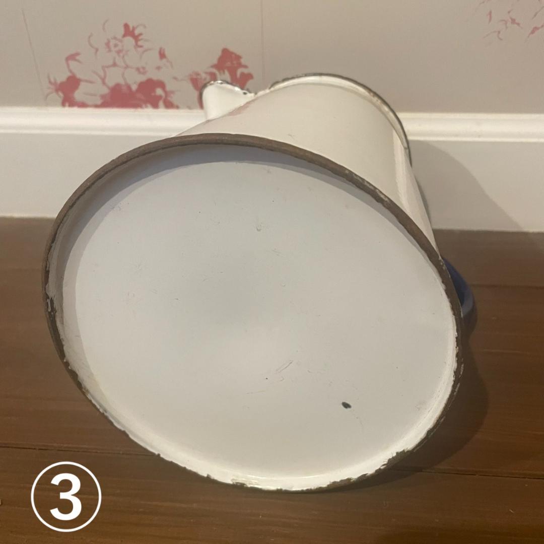 イギリスアンティーク ホーロー ジャグ 3個 ブロカント 蚤の市 ヴィンテージ